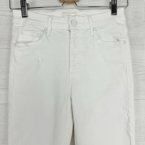 Mother Jeans 25 High Waisted Looker Ankle Fray White Fairest Of Them All Skinny - Picture 4 of 16